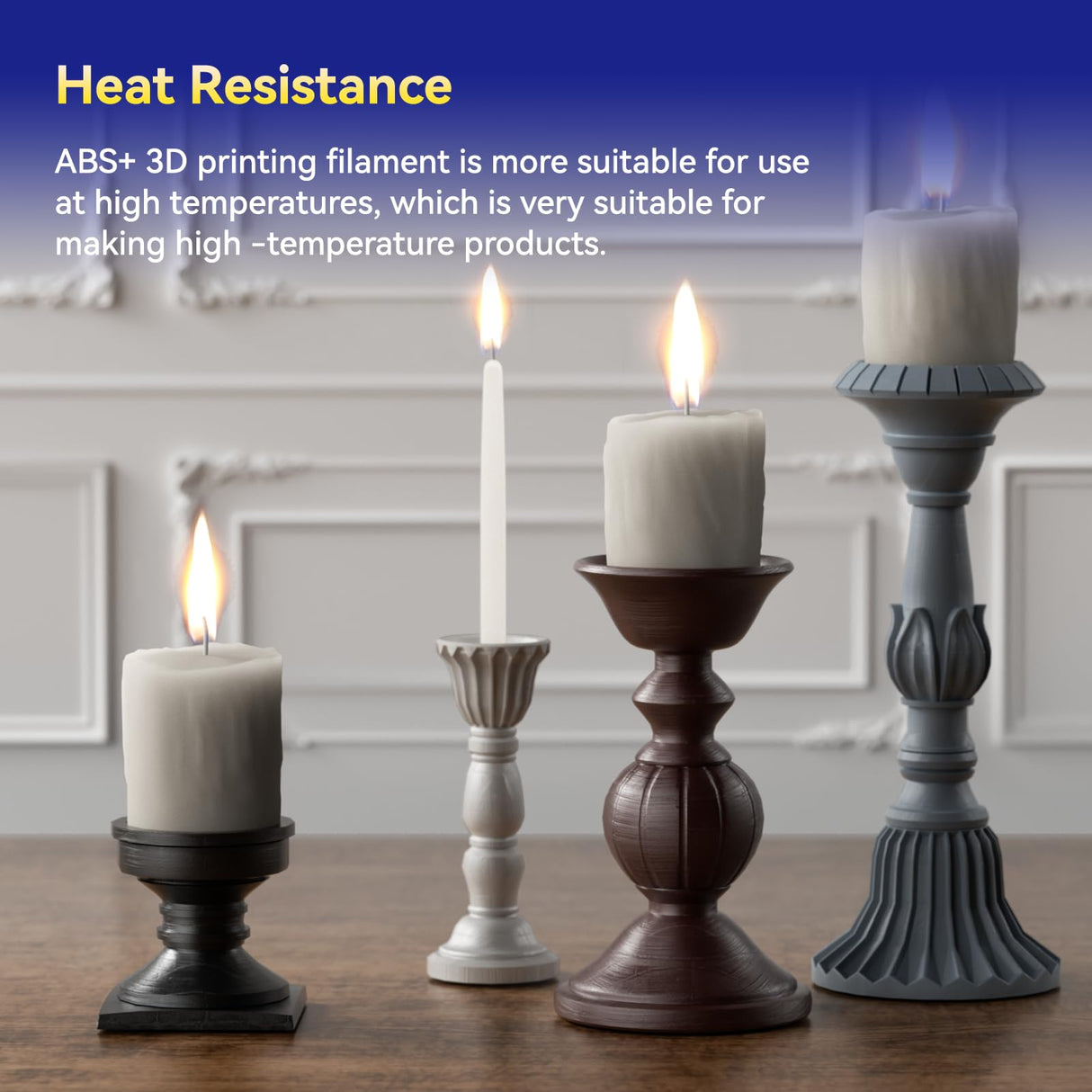 JUSTMAKER ABS PRO (ABS+) 3D Printer Filament, Upgraded Strength Heat Resistant Filament, Cardboard Spool, Dimensional Accuracy +/-0.03mm, 1.75mm, 1 kg (2.2 lbs), Black JUSTMAKER