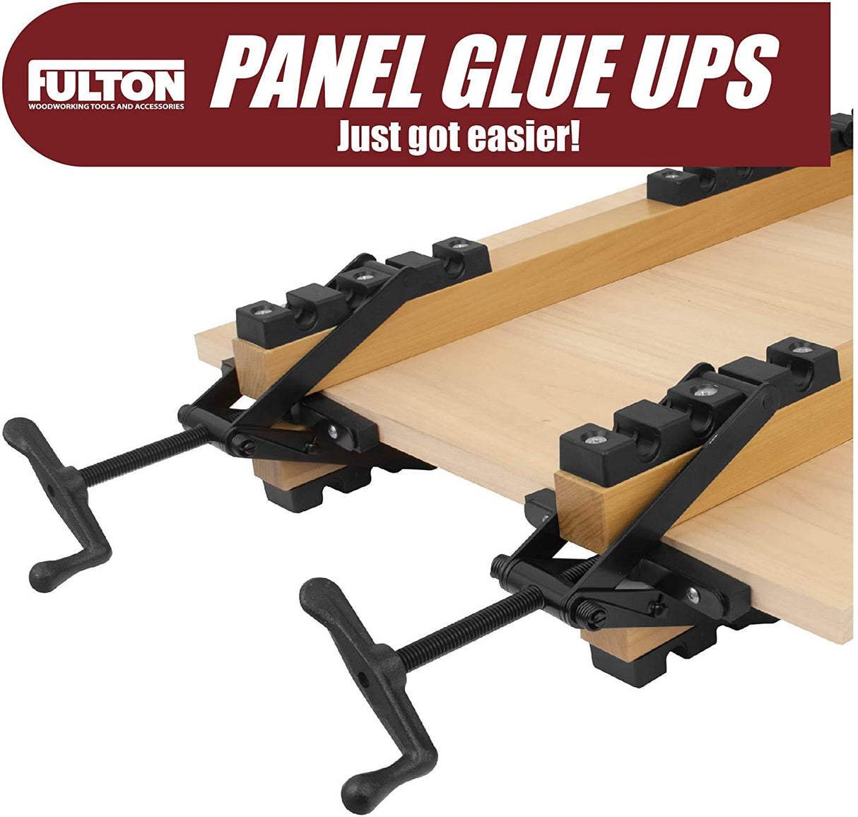 Peachtree Woodworking Supply 2 Pack of 4 Way Pressure Clamps For Clamping Panels - Using Pressure From All Four Directions. Ideal For Woodworkers and Cabinet and Furniture Makers Peachtree Woodworking Supply