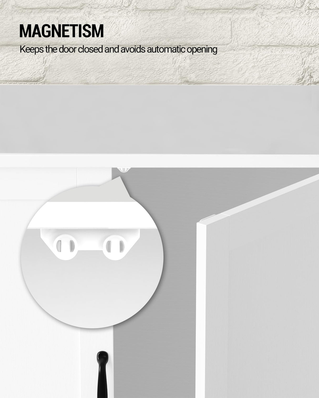 Hzuaneri Bathroom Storage Cabinet, Freestanding Floor Cabinet with Doors and Shelves, Bathroom Storage Unit, Kitchen Cupboard with Open Compartments for Bathroom, Entryway, Modern SC12213X Hzuaneri