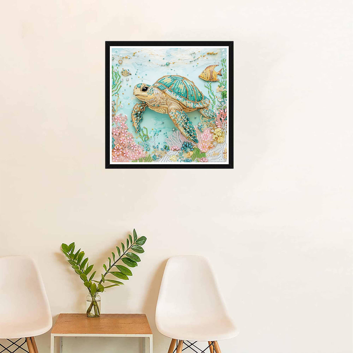 SKRYUIE DIY Diamond Art Kits for Adults Turtle Special Shape - 5D Diamond Painting Kits for AdultsAnimal - Crystal Embroidery Cross Stitch - Craft for Wall & Office Decor 12 x 12 Inch A4 SKRYUIE