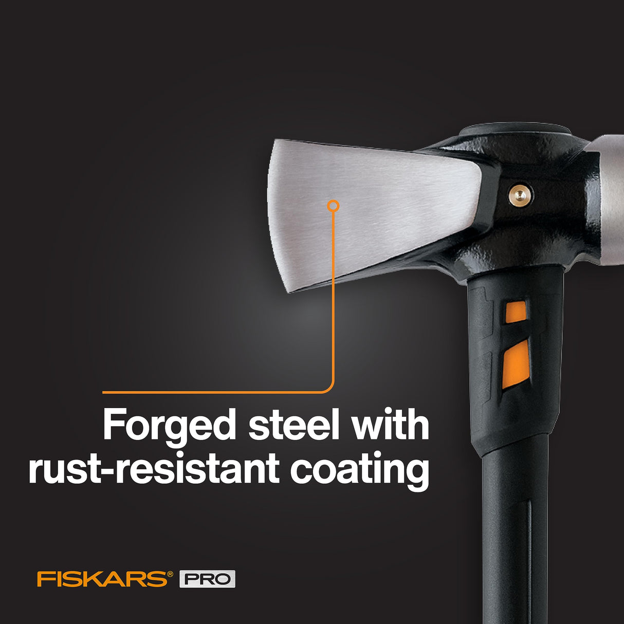 Fiskars 8 lb. Splitting Maul - 36" Shock-Absorbing, Comfort Grip Handle - Rust Resistant Forged Steel Blade - Wood Splitter Maul for Hardwood - Split Wood for Campfires - Bushcraft Gear Fiskars