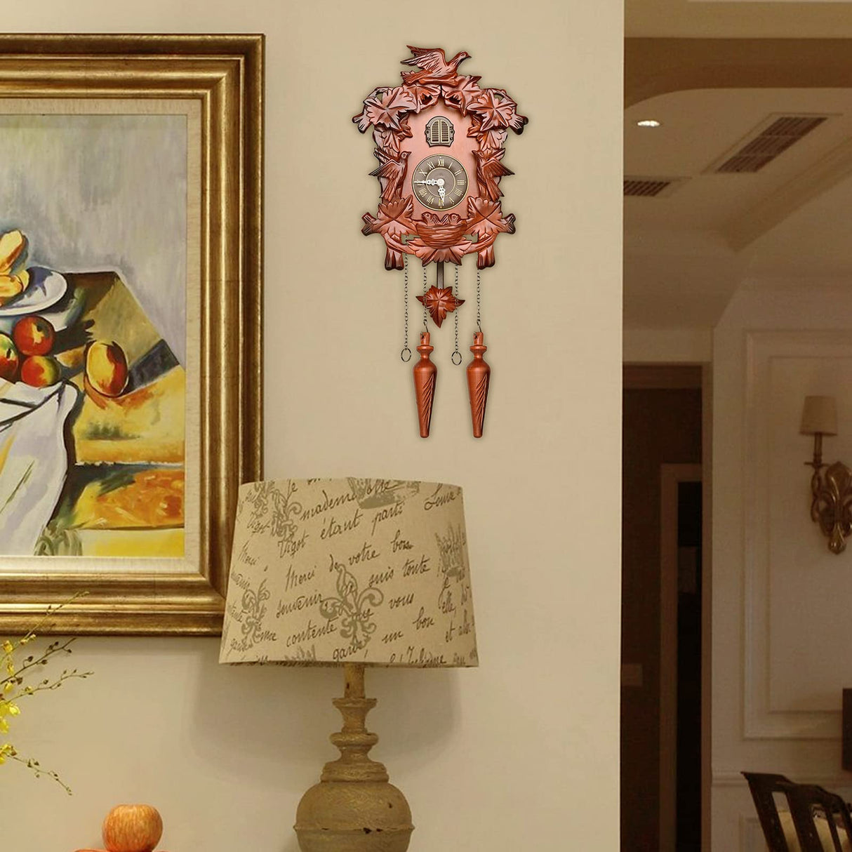 Kendal Cuckoo Clock Pendulum Quartz Wall Clock Black Forest House Home Decor Newlywed Housewarming Gifts MX316 Kendal