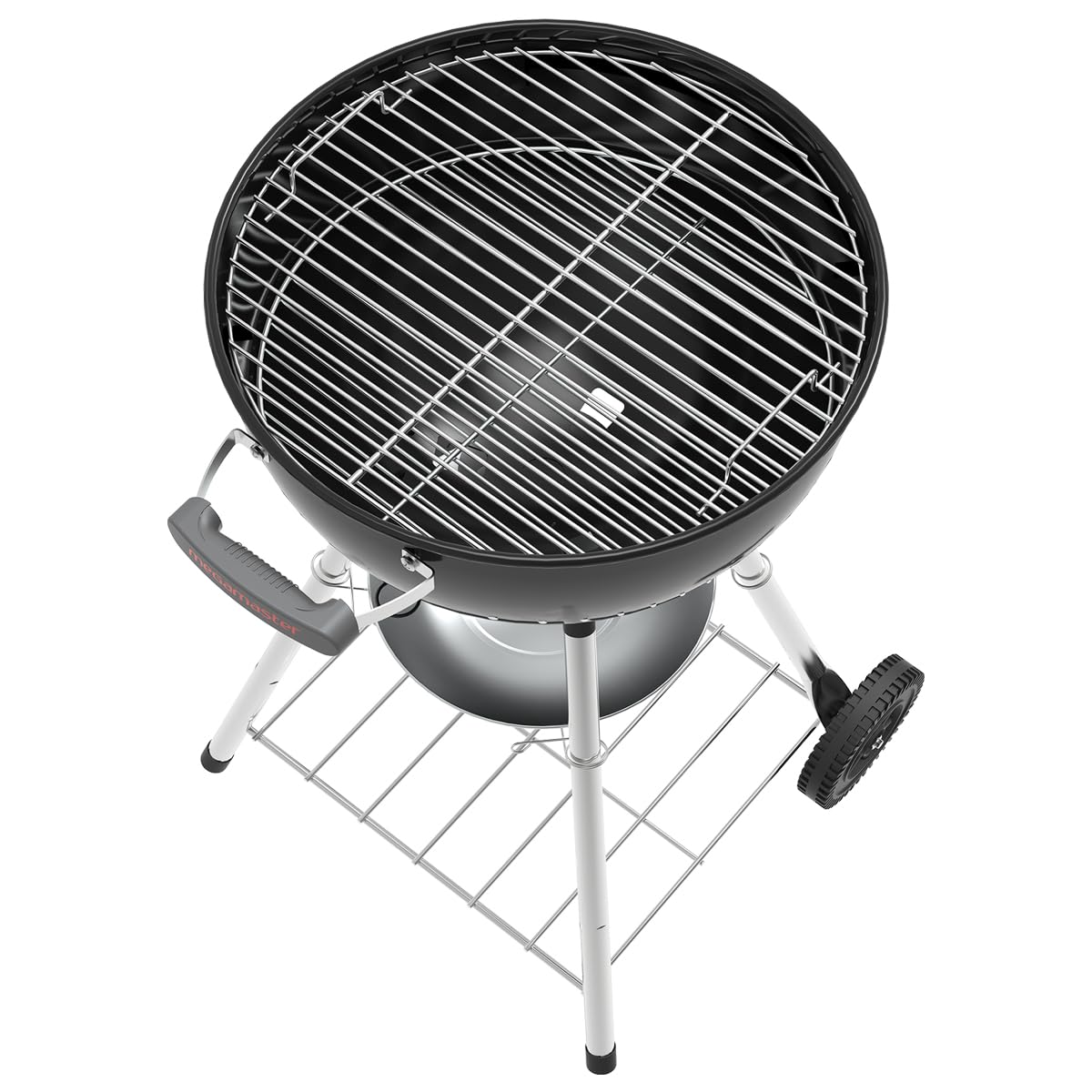 Megamaster Premium Charcoal Grill, 18" Heavy Duty Charcoal Kettle Grill, Outdoor Cooking, Camping Patio, Backyard, Tailgating, Black Megamaster