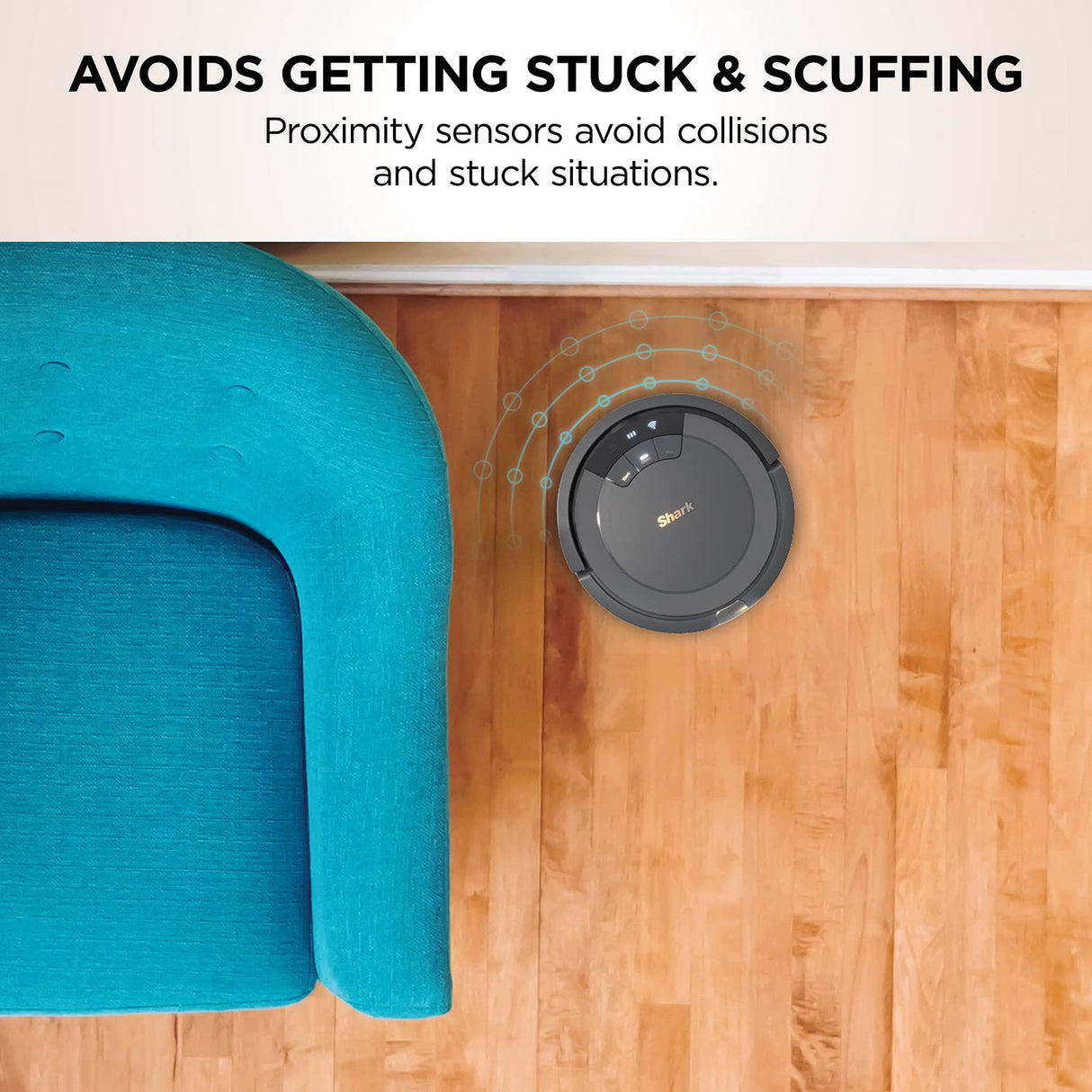 Shark AV753 ION Robotic Vacuum, Wi-Fi Connected, 120min Runtime, Compatible with Alexa, Multi-Surface Cleaning, Gray (Renewed) SHARK