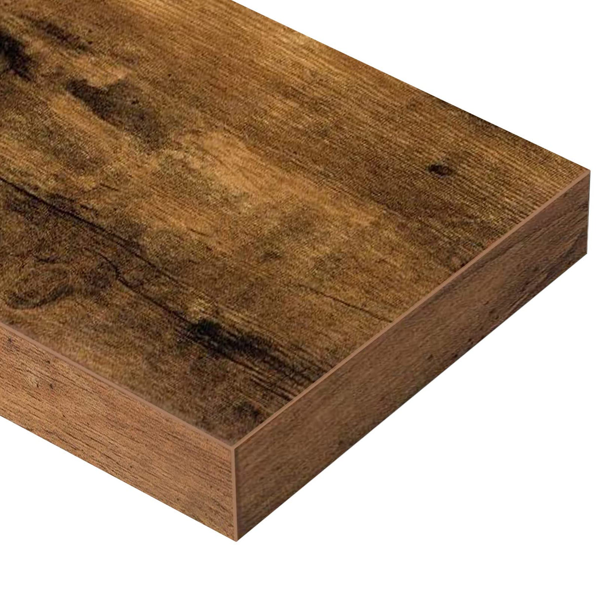 QEEIG Floating Shelf for Wall Bathroom Shelves Bedroom Kitchen Living Room Farmhouse Small Book Shelf 16 inch Set of 1, Brown (015-BN1) QEEIG