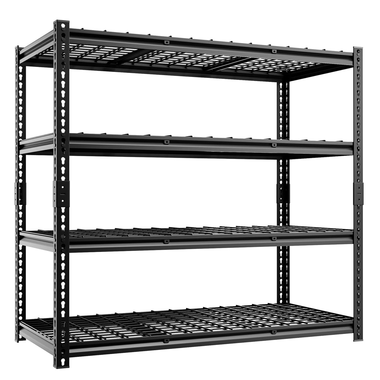 cynnda 4-Tier 60" W X 24" D X 60" H Garage Shelves 2500LBS Heavy Duty Shelving Adjustable Basement Storage Garage Shelf Metal Storage Rack Units Industrial Shelving cynnda