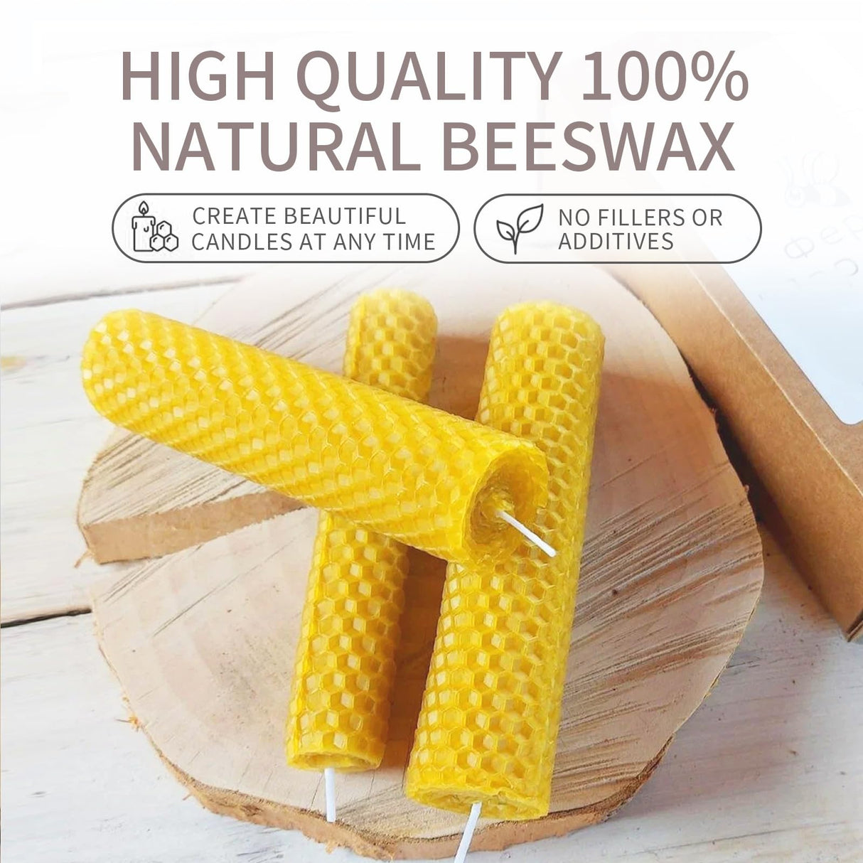 30Pcs Beeswax Sheets for Candle Making, Natural Wax Foundation for Bee Frames, DIY Candle Making Kit, Bees Wax Sheets for Beehives Honey (16.34 x 7.68inch) TESSTSY