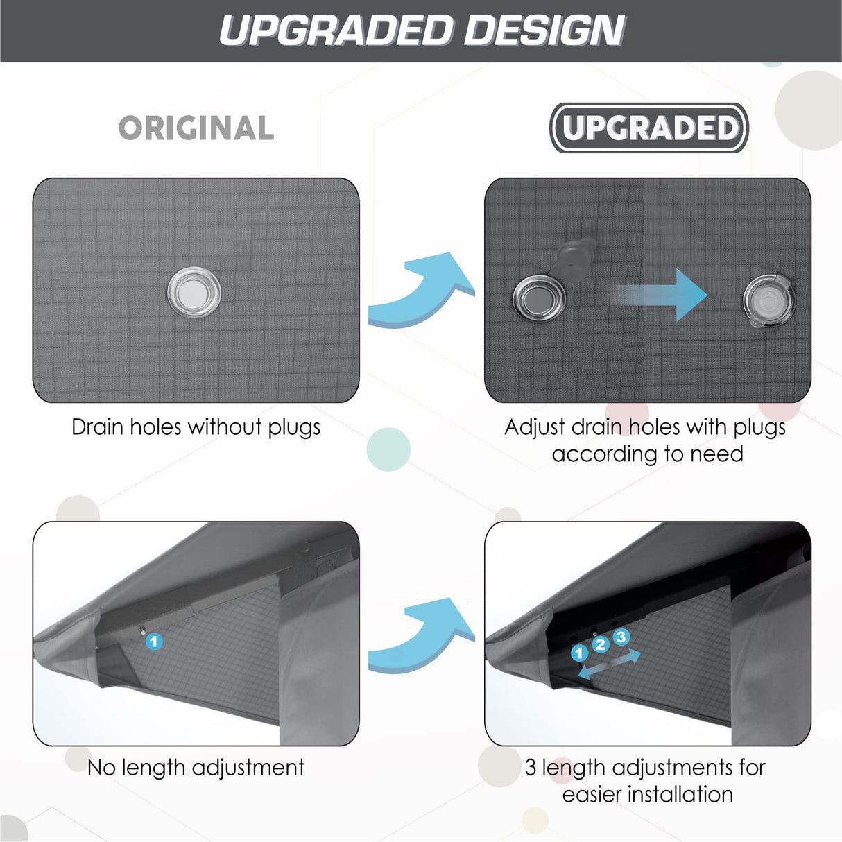 ABCCANOPY 10x12 Outdoor Gazebo - Patio Screened Gazebo with Curtains and Windows for Deck, Lawn and Backyard (Dark Gray) ABCCANOPY