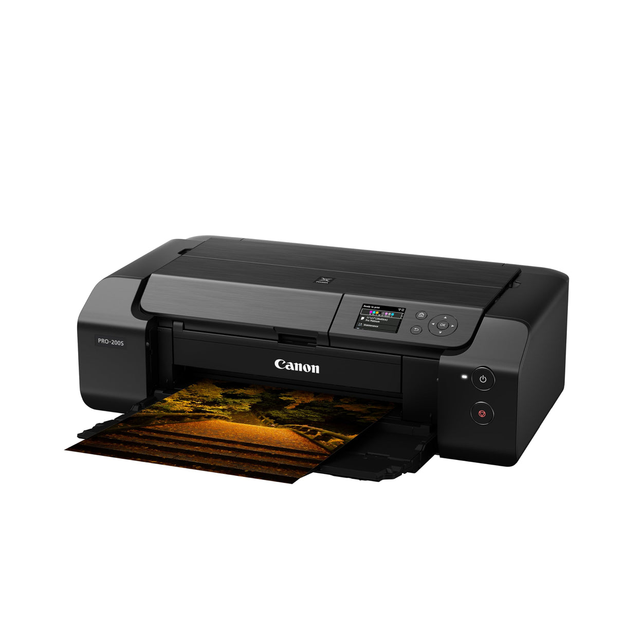 Canon PIXMA PRO-200S Professional 13" Wireless Inkjet Photo Printer with 3.0" Color LCD Monitor, 8-Color Dye-Based Ink, Black Canon