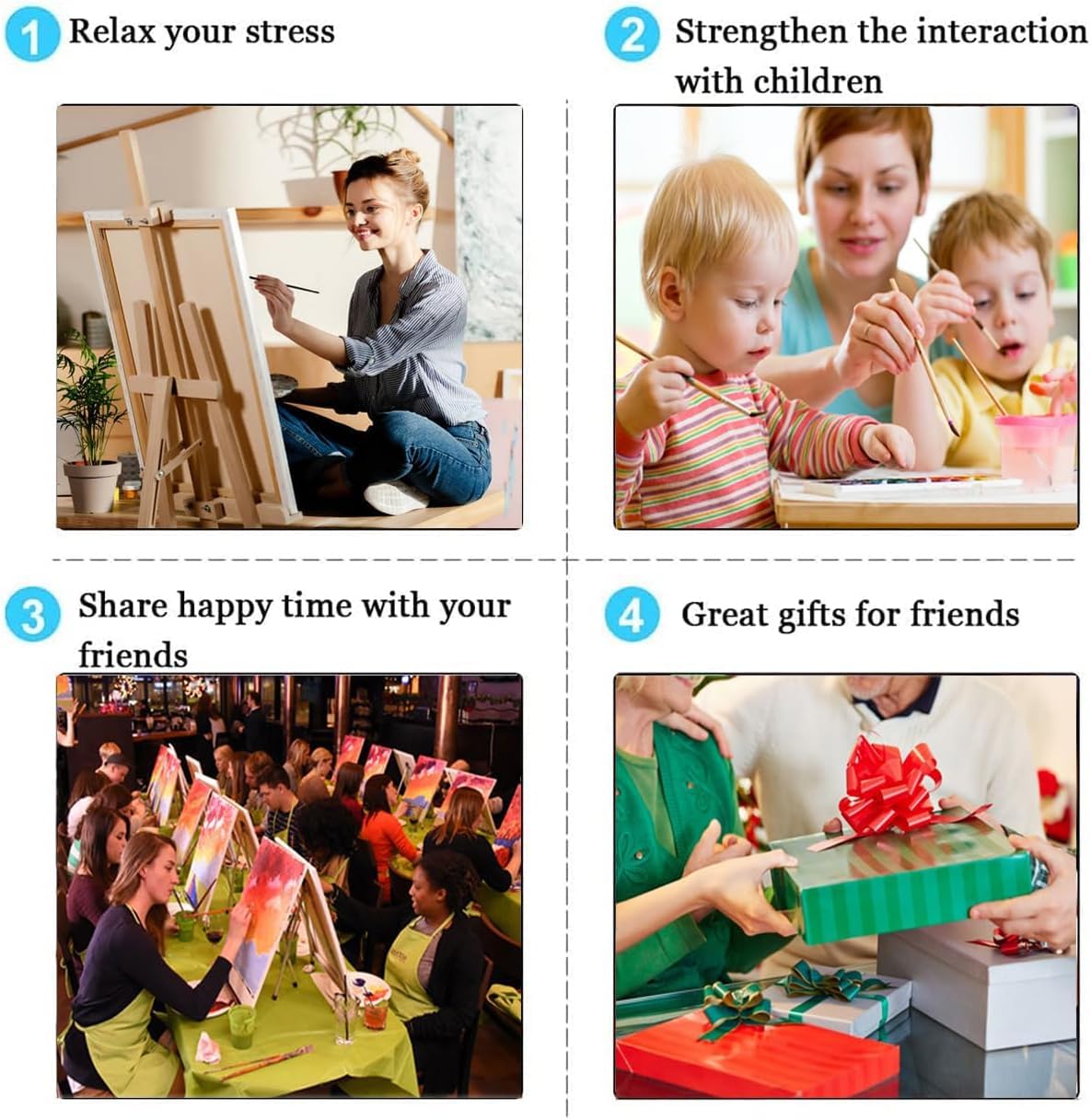 Yunnuo Dog Paint by Numbers Kit for Adults Beginners,Sunflower Acrylic Adult Paint by Number Kits on Canvas, Animals and Sunset Digital Oil Painting by Numbers for Home Decor Gifts 16"x20" Yunnuo