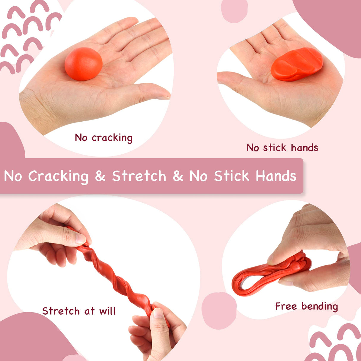 Polymer Clay 52 Colors, Modeling Clay for Kids, Non-Sticky Oven Bake Clay with Sculpting Tools and Accessories, Halloween Christmas Gift for Children and Artists Aestd-ST