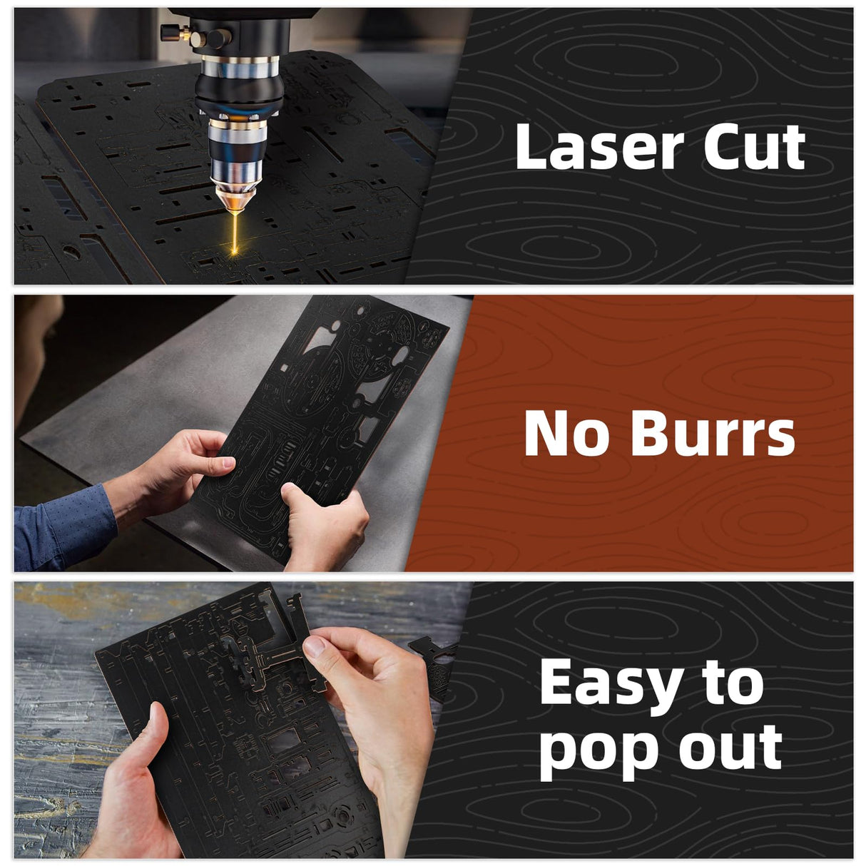 OWNONE 1 3D Wooden Puzzle Marble Run with LED Lights, Wooden Model Building Kits for Adults, Wood Mechanical Puzzle Building Set, Office Desk Decor Gift for Men Adults (312 PCS) OWNONE 1