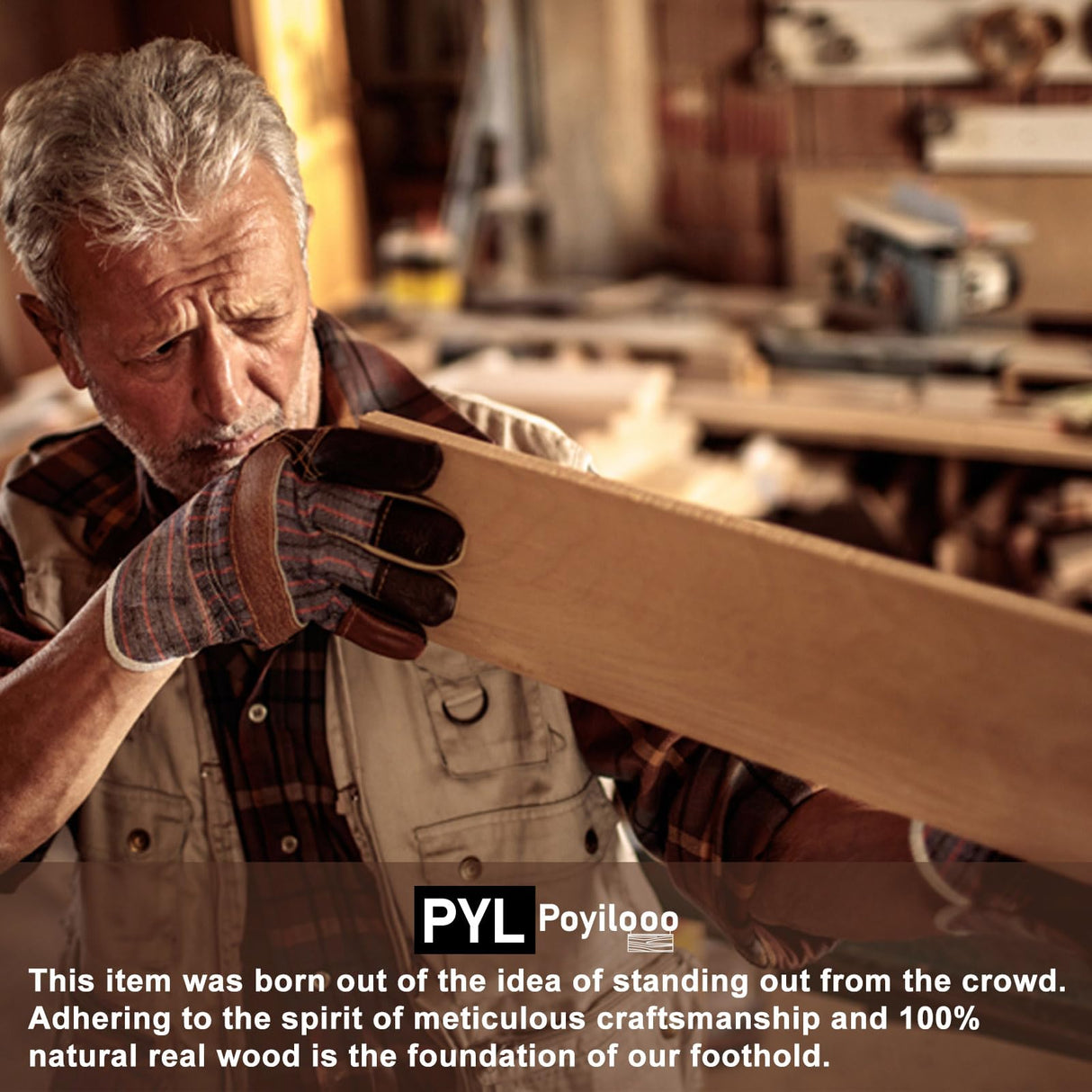 Poyilooo Earring Holder Organizer, Rustic Wood Earring Holder Stand, 5 Layer Jewelry Holder Organizer with 270 Earring Tree Holes Display Rack for Stud Earings & Hoop Earrings, Gifts for Women Poyilooo