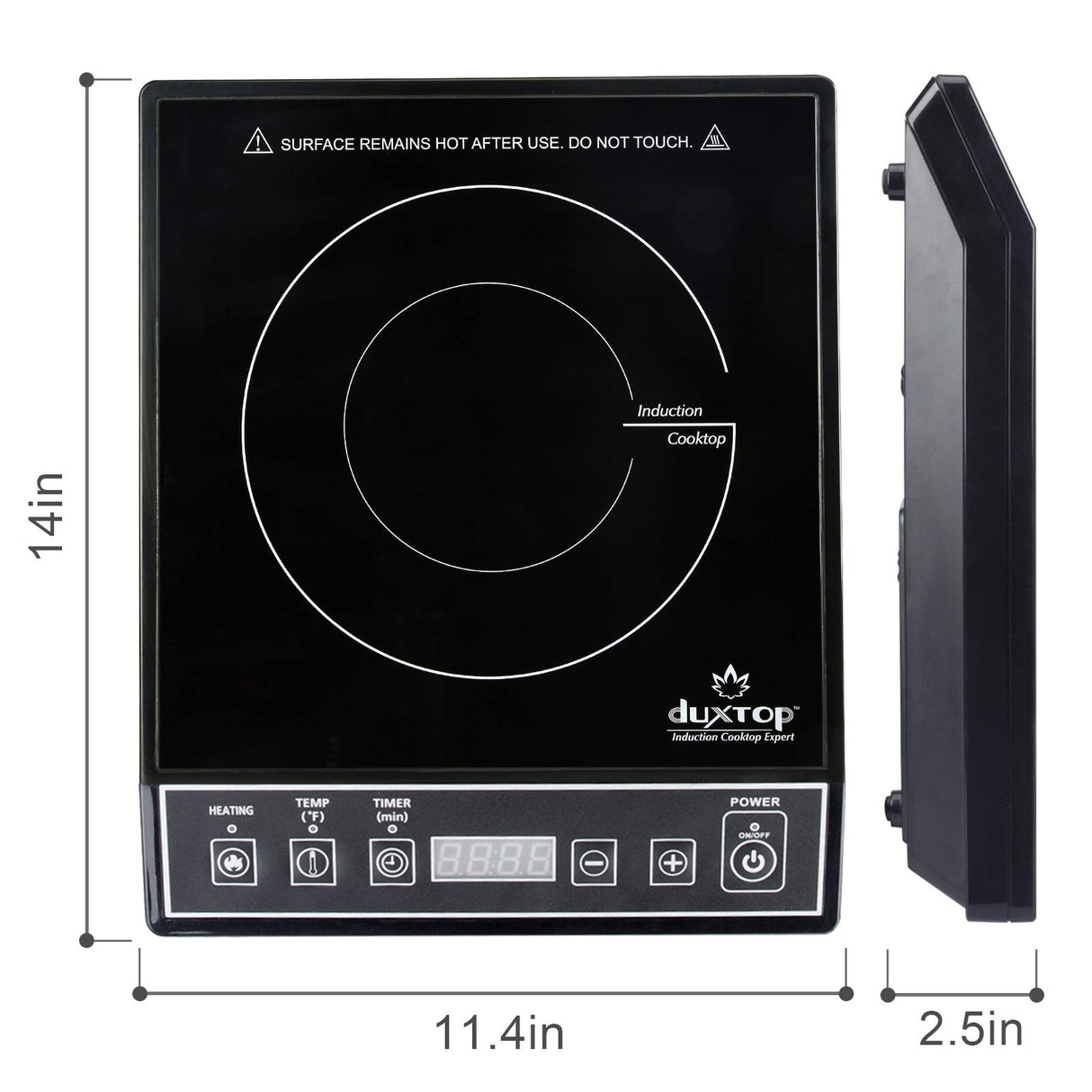 Duxtop 1800W Portable Induction Cooktop Countertop Burner, Black 9100MC/BT-M20B duxtop