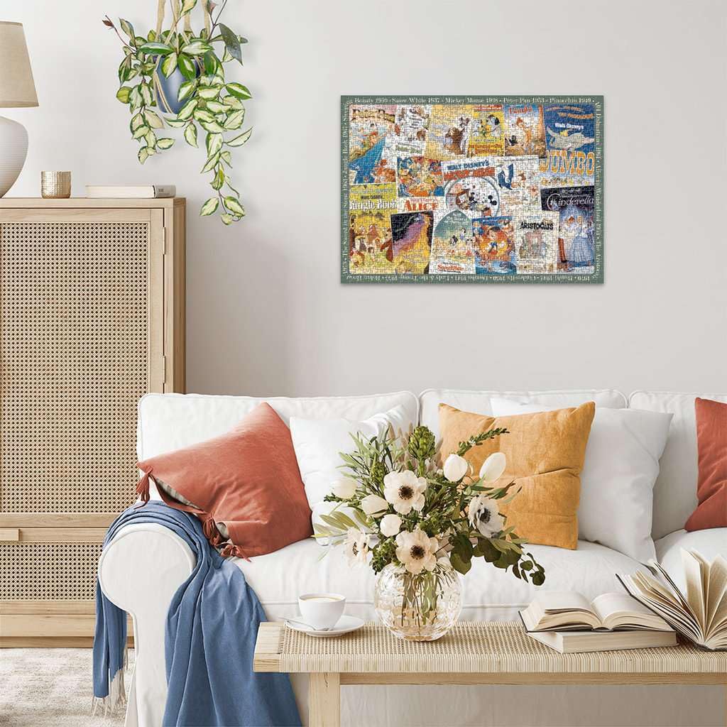 Ravensburger Disney Vintage Movie Poster 1000 Piece Jigsaw Puzzle for Adults - 12000689 - Handcrafted Tooling, Made in Germany, Every Piece Fits Together Perfectly Ravensburger