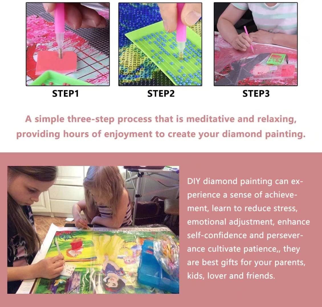 ZKOPAVS Diamond Painting Art Kits for Adults and Kids Purple Phoenix Full Drill Round Art Craft Kit for Home Office Decor (12x16 Inch) ZKOPAVS