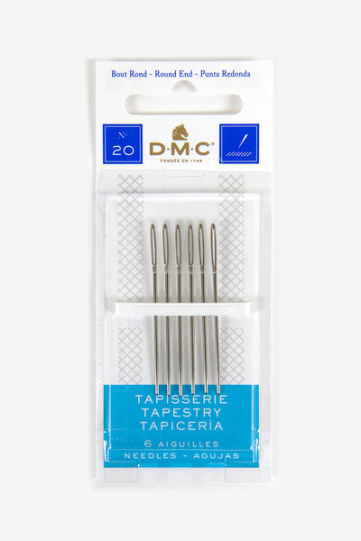 DMC 1767-20 Tapestry Hand Needles, 6-Pack, Size 20