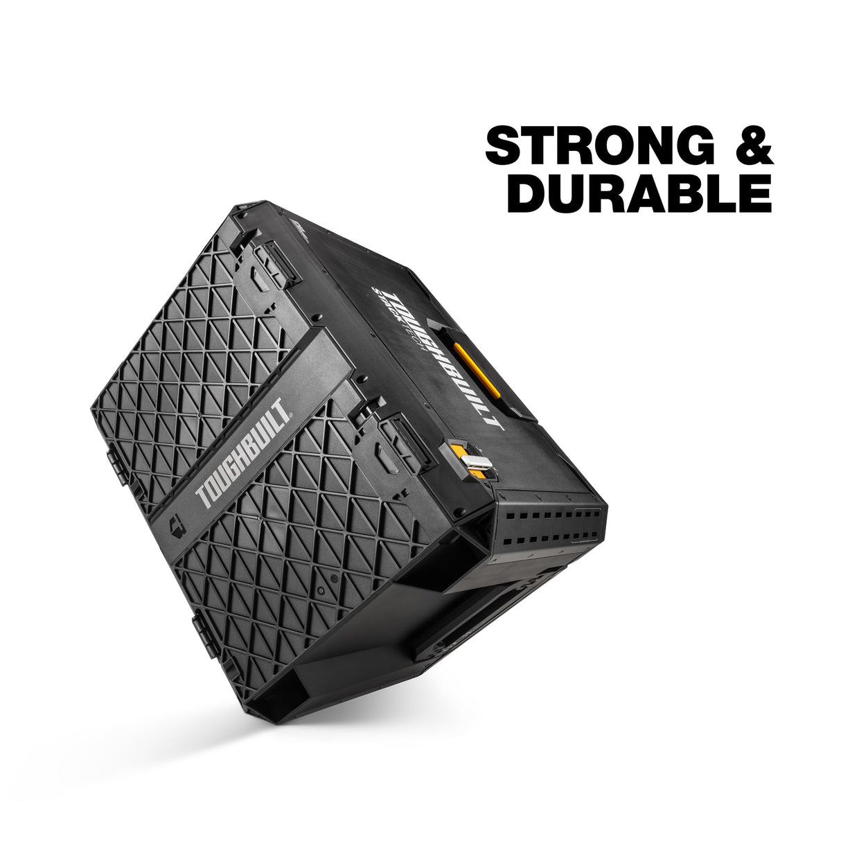 ToughBuilt StackTech XL Tool box Organizer with Lock and Removable Tray, Black ToughBuilt