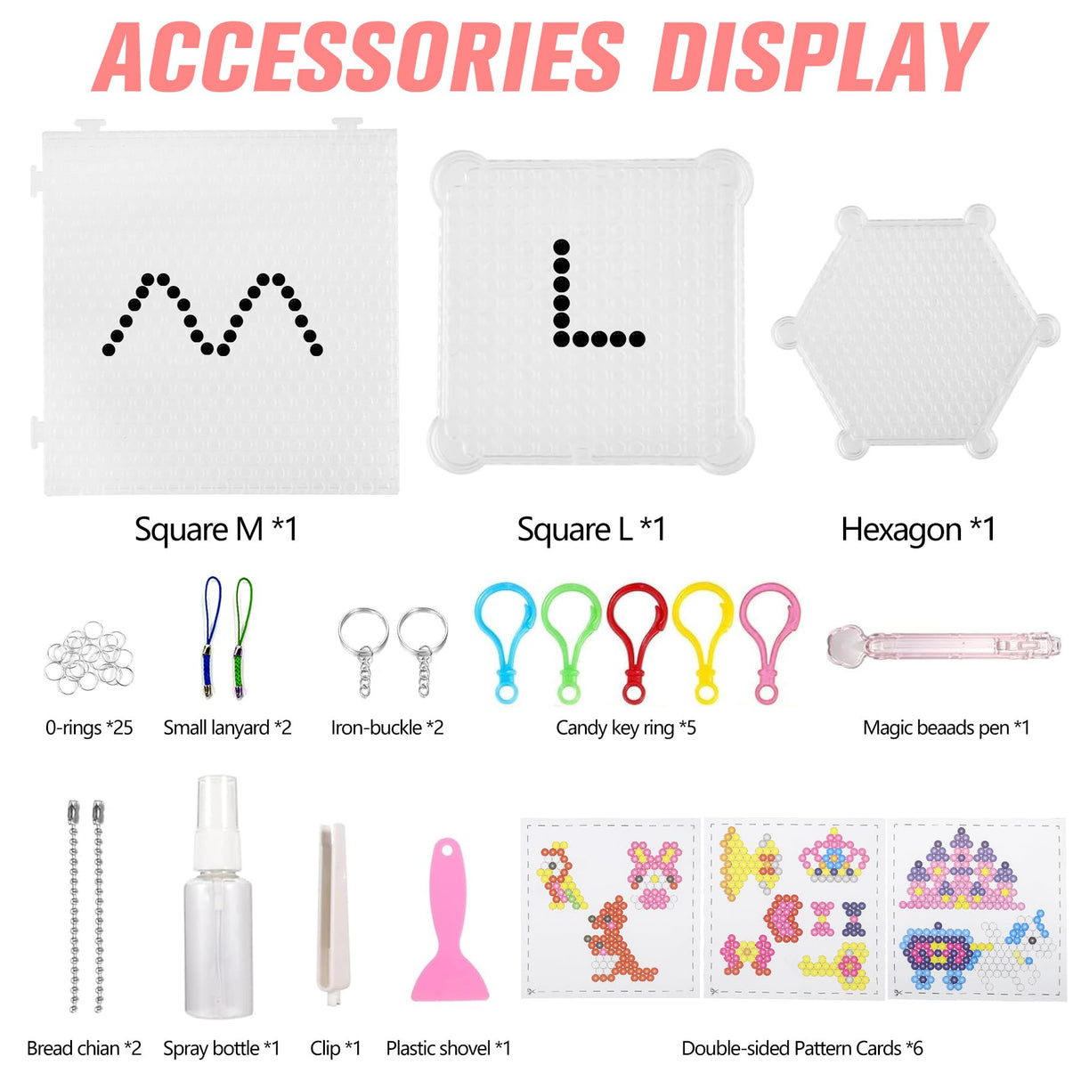 Fuse Beads Kit for Girls Ages 6+ – 4400 Pcs 5mm Beads in 32 Colors with Spray Bottle, Puzzle Guide, Clamps & Chains | Creative DIY Arts & Crafts Gift Liangding