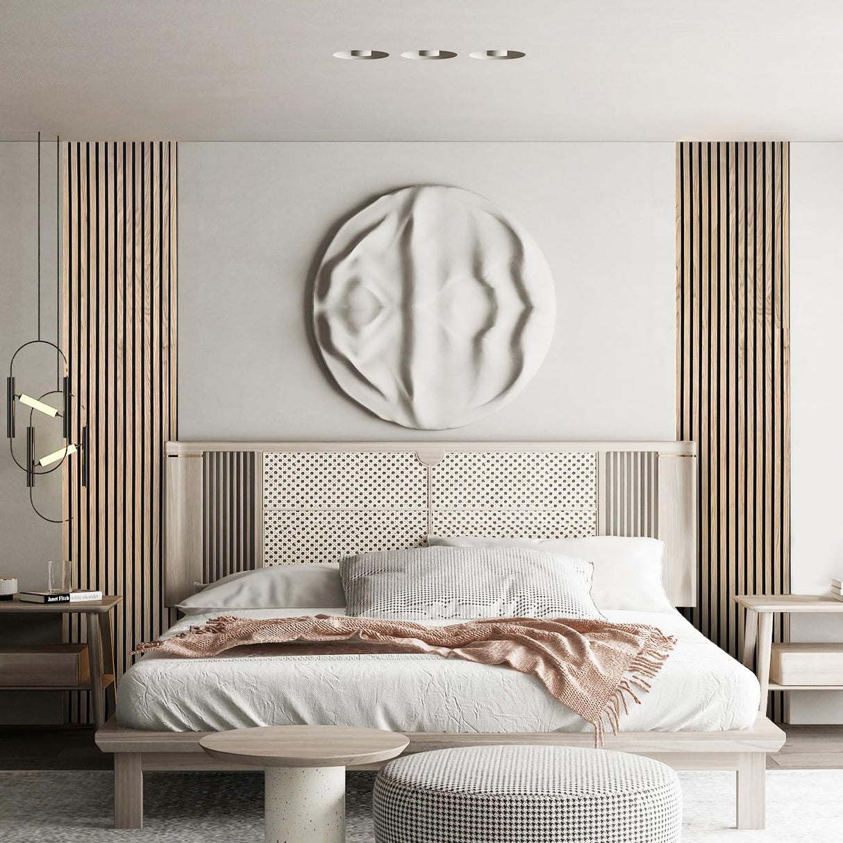 YLL YLL Wood Wall Panels Acoustic Wall Panels for Interior Wall Decoration Two 94.68" x 12.79" Wood Slat Paneling 3D soundproof Wall Panels Natural Oak YLL YLL