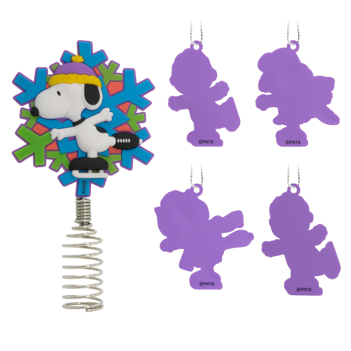 Hallmark Peanuts Mini Christmas Tree Topper and Ornaments, Set of 5 Hallmark