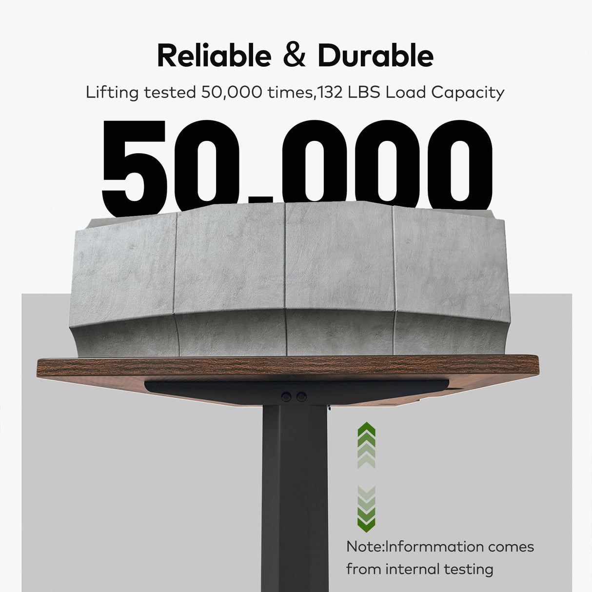 FAMISKY Electric Standing Desk, 63 x 24 Inches Height Adjustable Desk, Ergonomic Home Office Computer Workstation with Vertical Splice Board, Rustic Brown FAMISKY