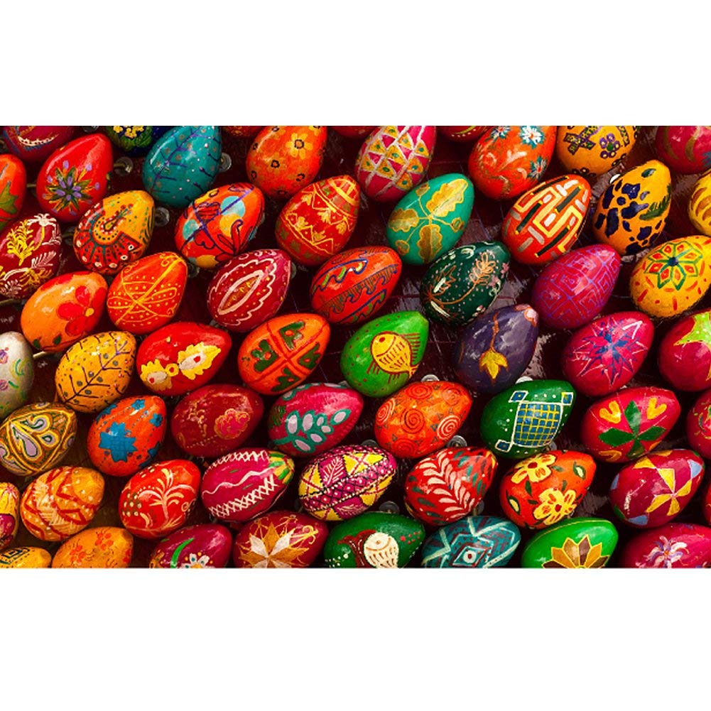 SallyFashion Wooden Fake Eggs,9 Pieces White Wooden Easter Egg Wood Eggs for Crafts Home Decor SallyFashion