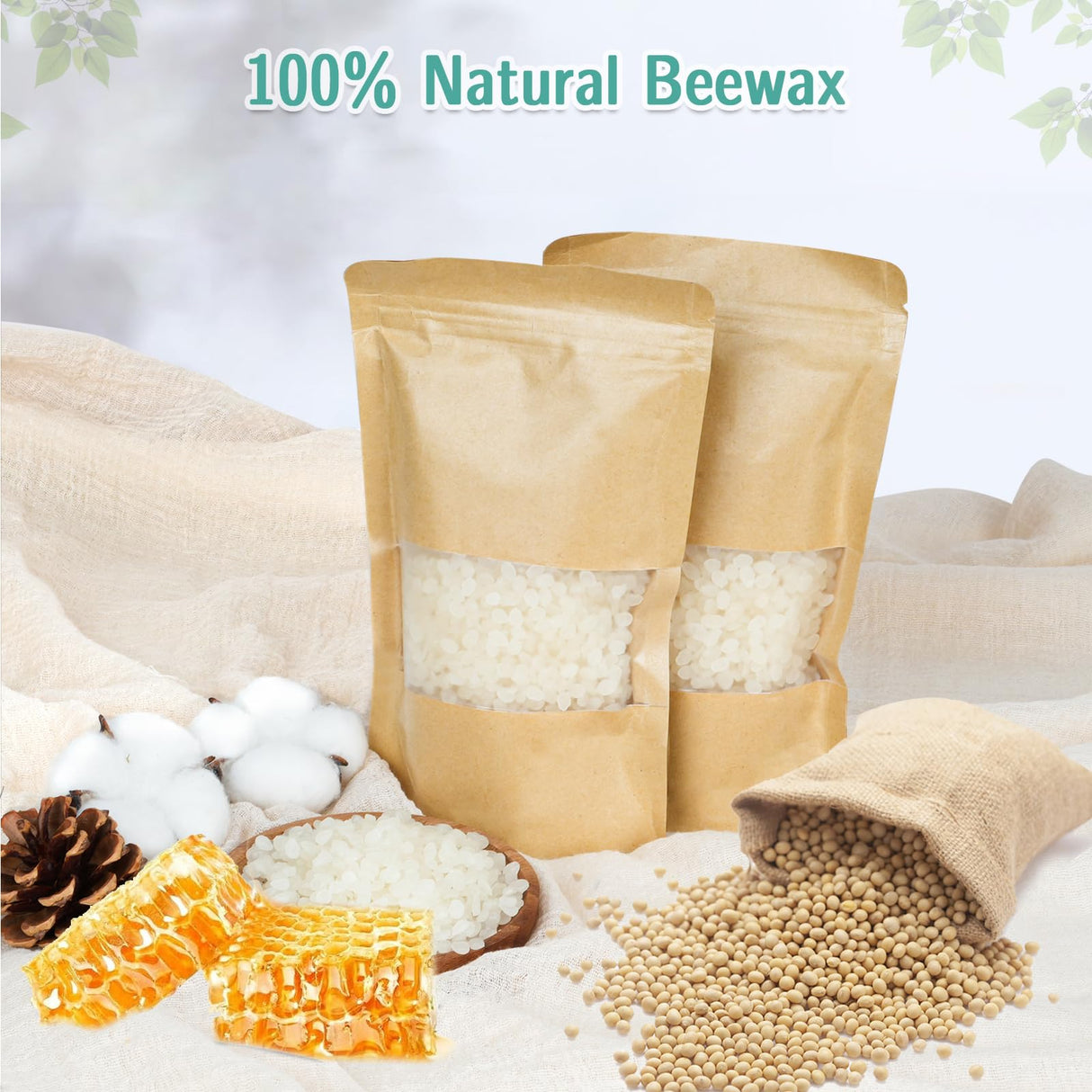 Candle Making Kit for Adults,Candle Making Supplies with Beewax, Fragrance Oil, Beeswax Dye Blocks, Melting Pot etc DIY Candle Craft Tools for Women Friend Family OFUN