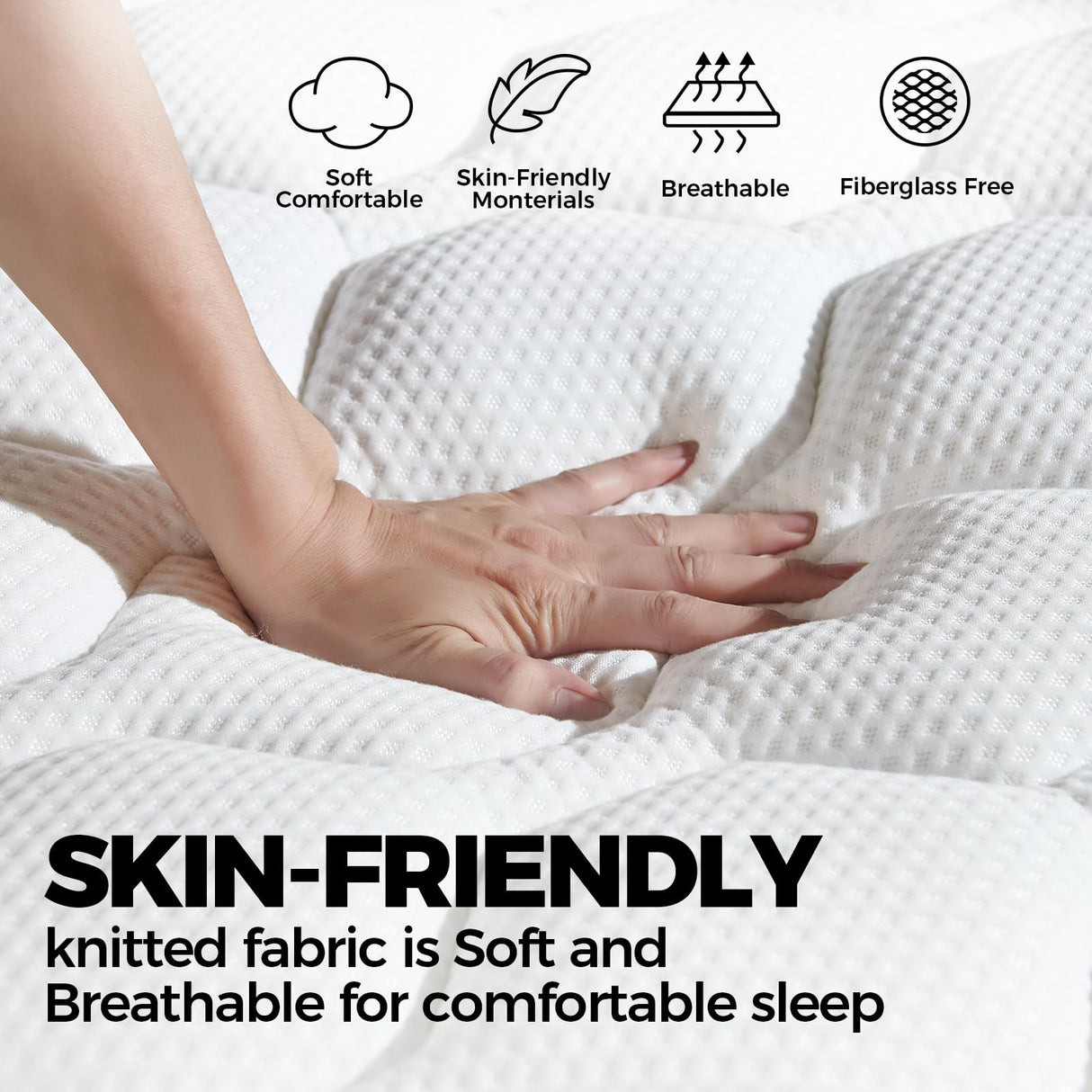 KauRelax King Size Mattress,12 Inch King Mattress in a Box,Medium Firm Hybrid Mattress with Gel Memory Foam and Pocket Springs,Pressure Relief,Bed in Box,CertiPUR-US Certified KauRelax