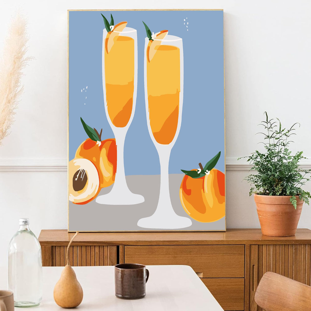 F.NIMAGOP 6 Pack Paint by Numbers Kit for Adults Beginners,DIY Acrylic Paint by Number Kits On Canvas Without Frame,Cocktail Adult Paint by Number for Home Wall Decor 7.8x11.8inch F.NIMAGOP