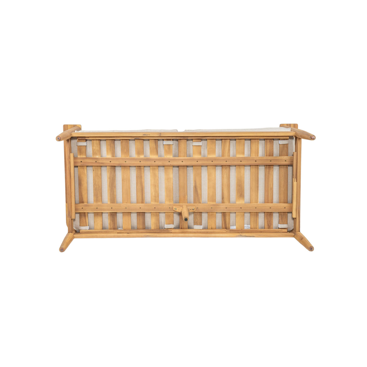 Christopher Knight Home Ordel Acacia Wood Outdoor Loveseat, Wooden Patio Loveseat Sofa, Patio Furniture 2-Seater Sofa with Removable Cushions,Comfy Lounge Sofa Outdoor for 2 People,Beige+Light Teak Christopher Knight Home