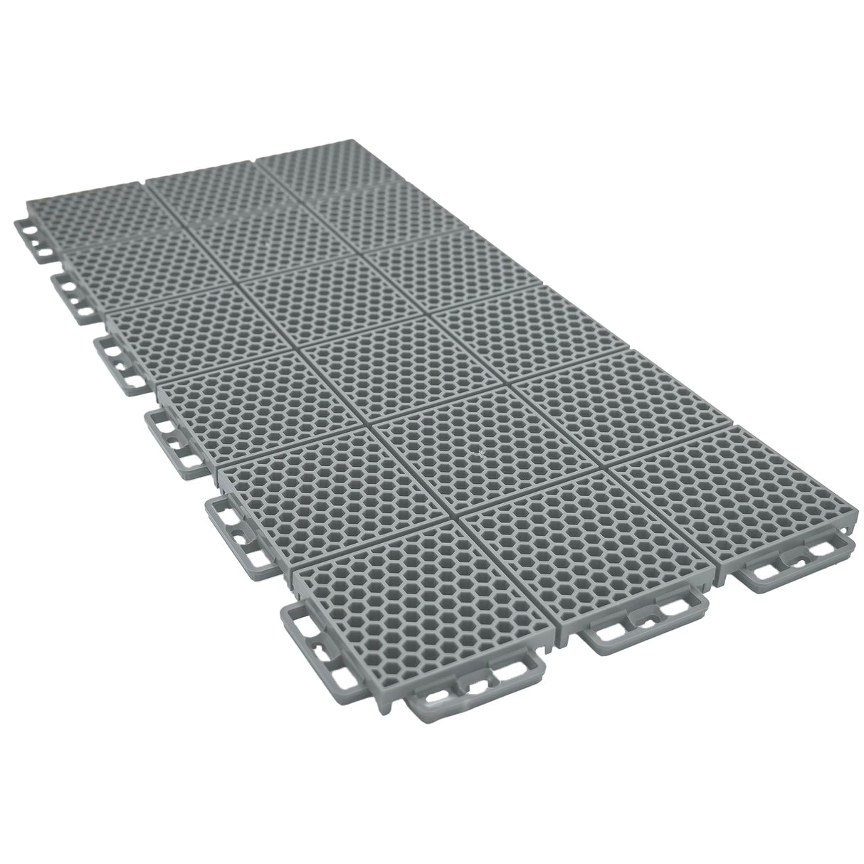 Caliber ProTech Garage Flooring Tiles, 9” x 18” Interlocking Tiles, Grey, 24-Pack Caliber