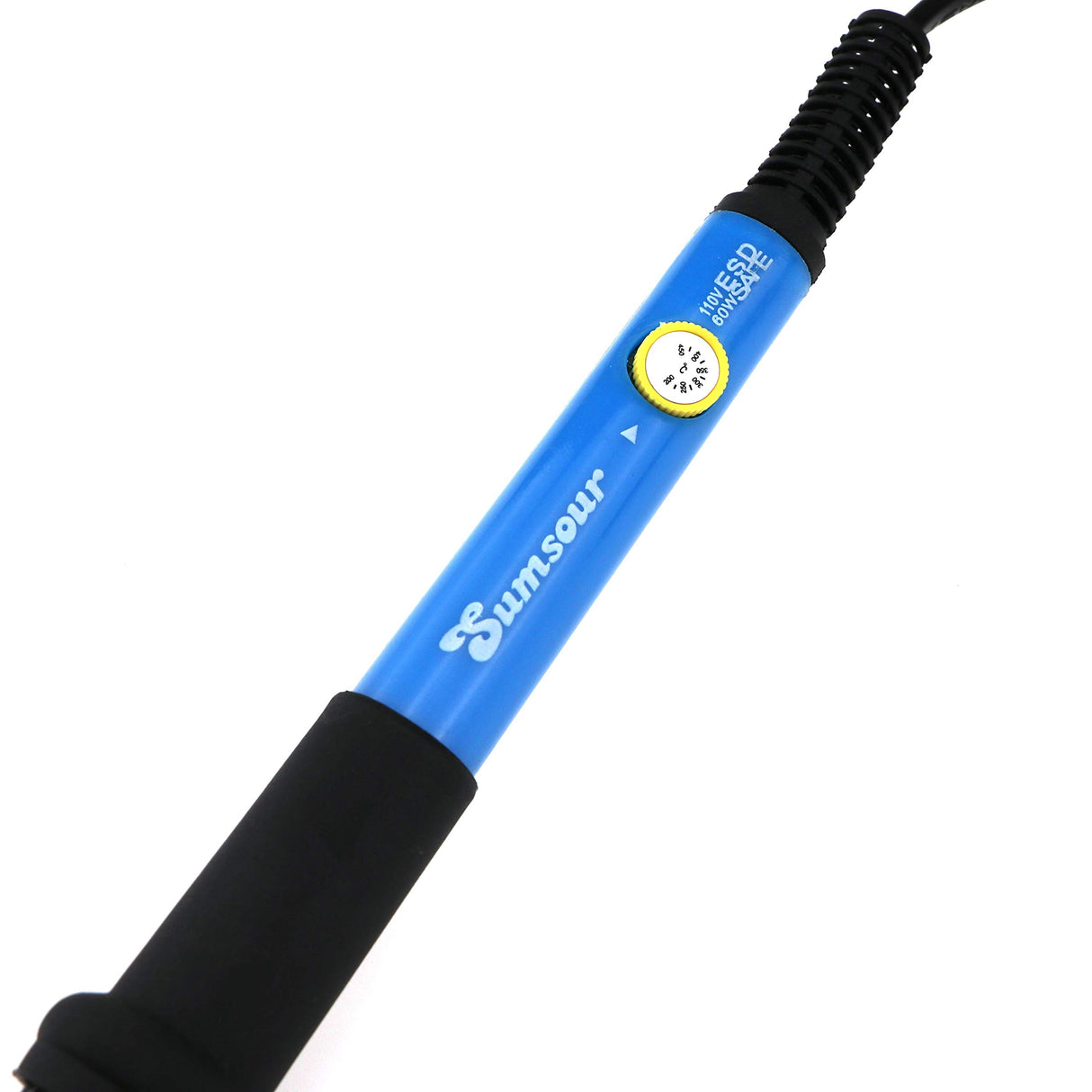 110V 60W Adjustable Temperature Electric Soldering Iron Welding Rework Repair Tool With 5pcs Solder Tip US Plug Sumsour