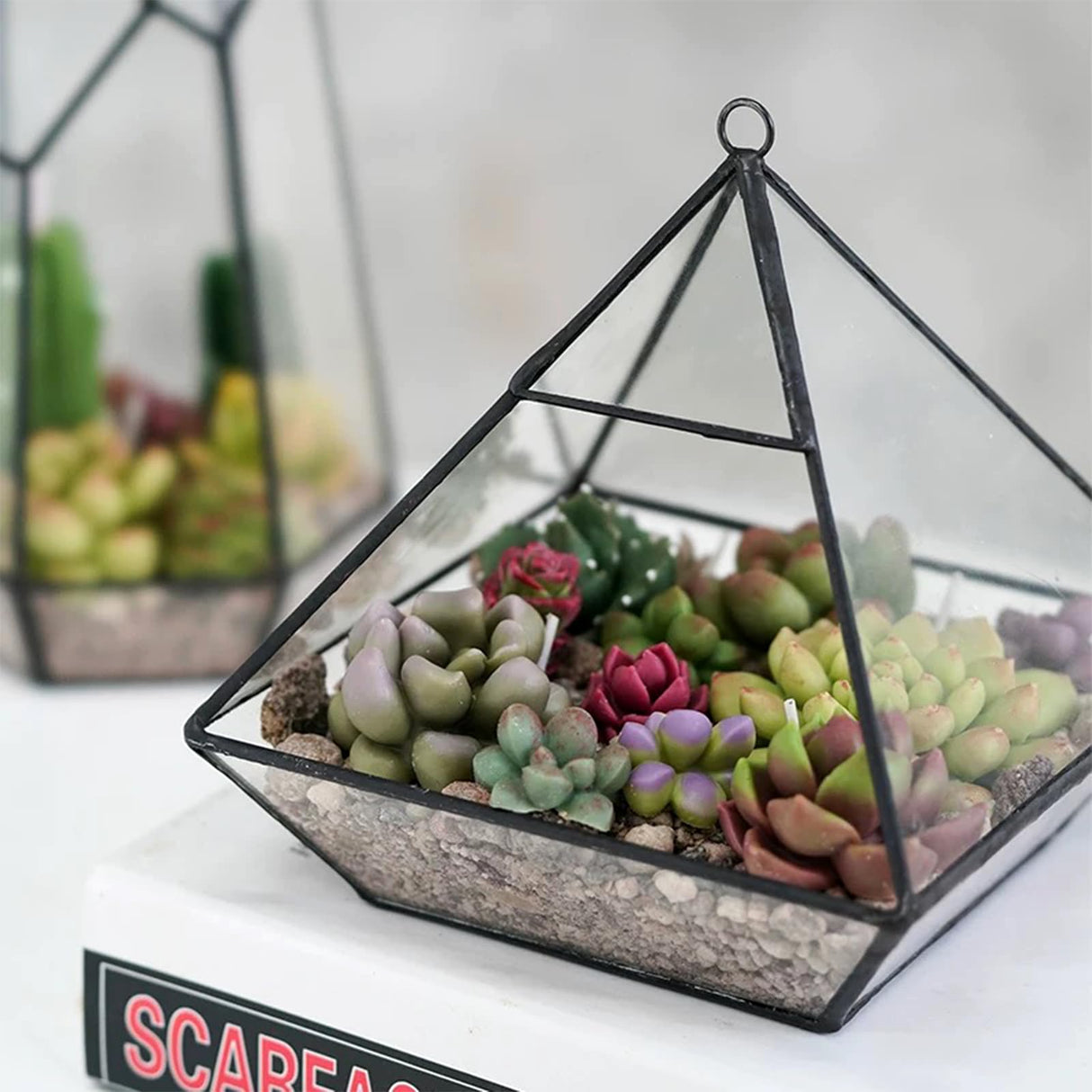 MGLIFEUL 10Pcs Succulent Cactus Plant Flower Silicone Resin Candle Soap Mold for Scented Candles Resin Soap Making Molds 3D Silicone Shapes Moldes De Silicona para Velas Artesanales De Silicona MGLIFEUL