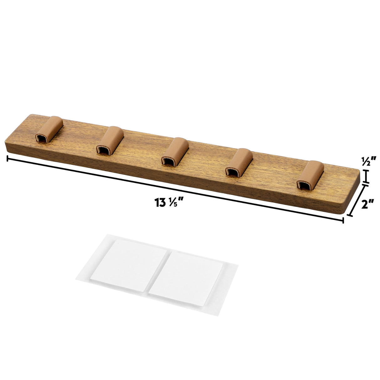 Spaceneat Sunglass Holder for Wall - Keep Your Eyewear Safe & Secure - Eyeglass Organizer for Multiple Glasses Display, Hanging Sunglasses Storage Stand, Reading Glasses Holder Rack - Walnut, 5 Slot Spaceneat