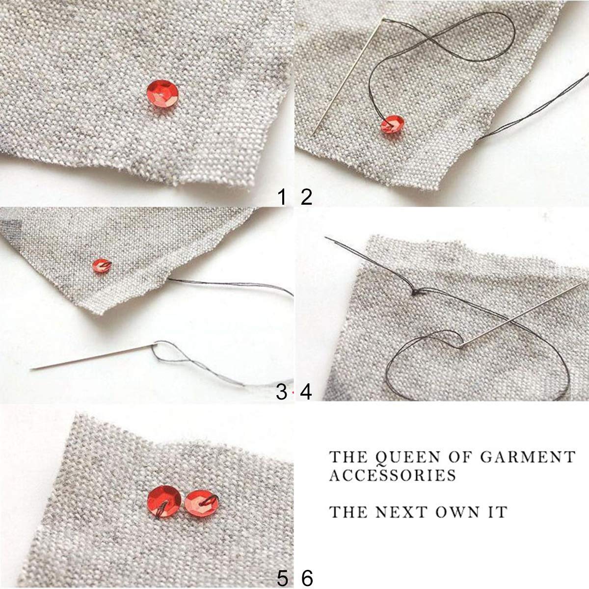 DIYASY 9800 Pcs 6MM Bulk Loose Sequins, Round Embroidery Sequins Cup Craft Sequin with Holes for DIY 22 Colors DIYASY