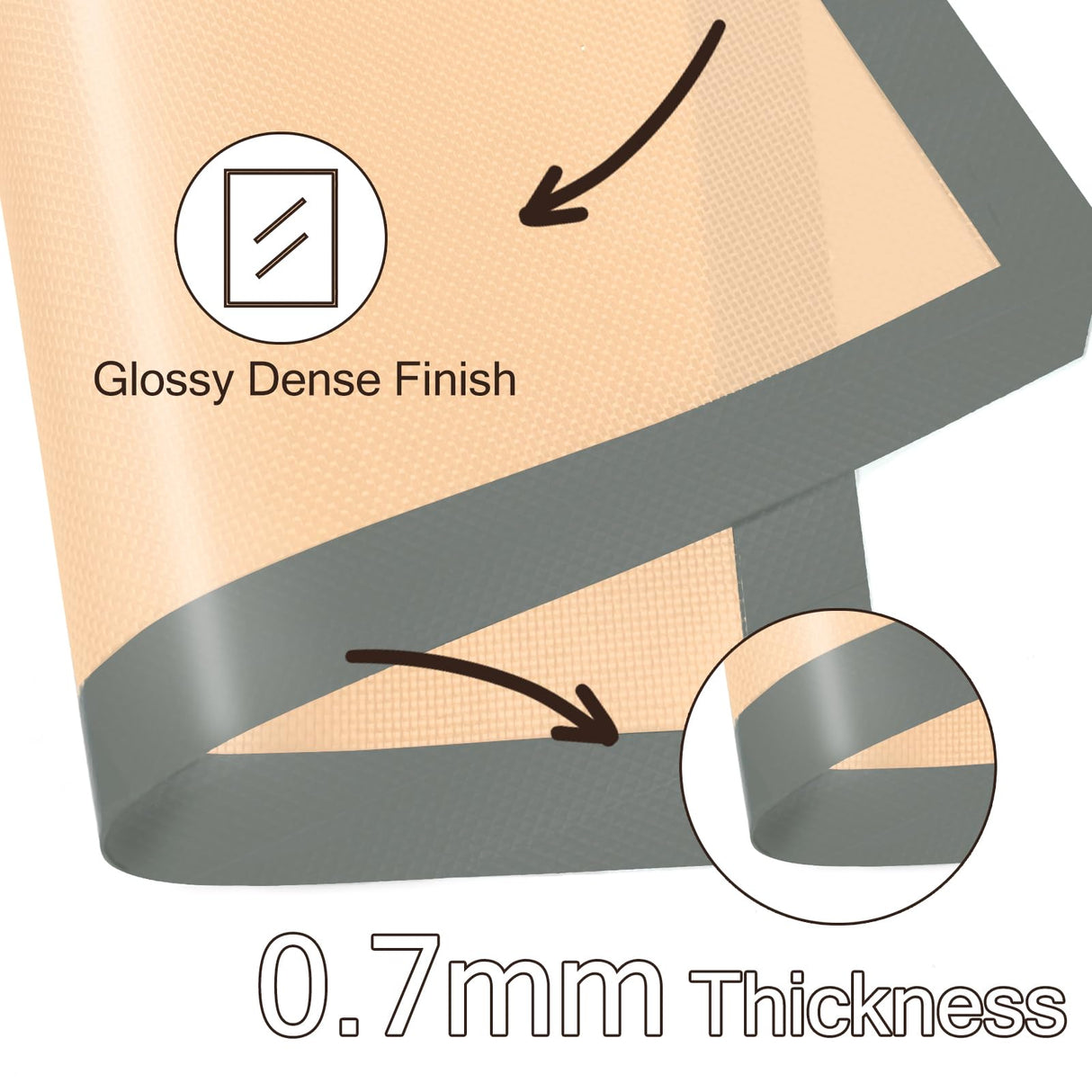 Silicone Baking Mat, 3 Pack Reusable Baking Mat, Non-Stick, Food Safe Silicone Mats for Baking, Oven Baking Sheet for Making Cookies, Macaroons, Bread Koolstuffs