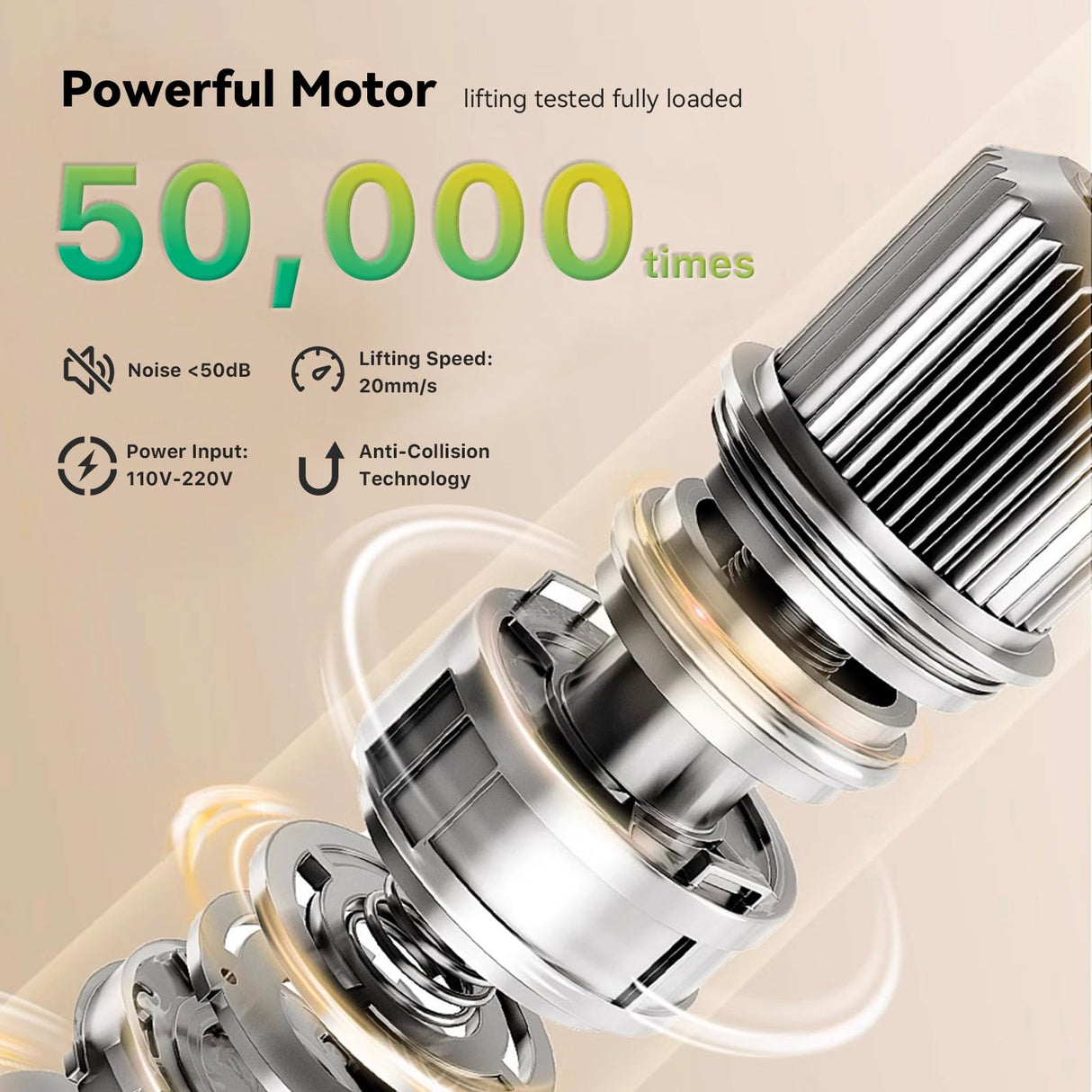 Gibbon Mounts Glass Standing Desk with Drawer, 35×20Inch Whole Piece Height Adjustable Rising Desk, Electric Sit Stand Desk with Wheels, Small Computer Desk, White Gibbon Mounts