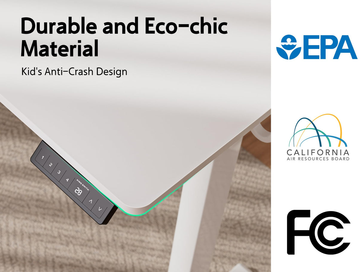 WALKINGDESK 55x24 Inches Electric Standing Desk with Drawer and Monitor Stand, Height Adjustable Stand up Desk for Home Office, Ergonomic Sit to Stand Desk with Phone Holder, 3 Hooks, White WALKINGDESK