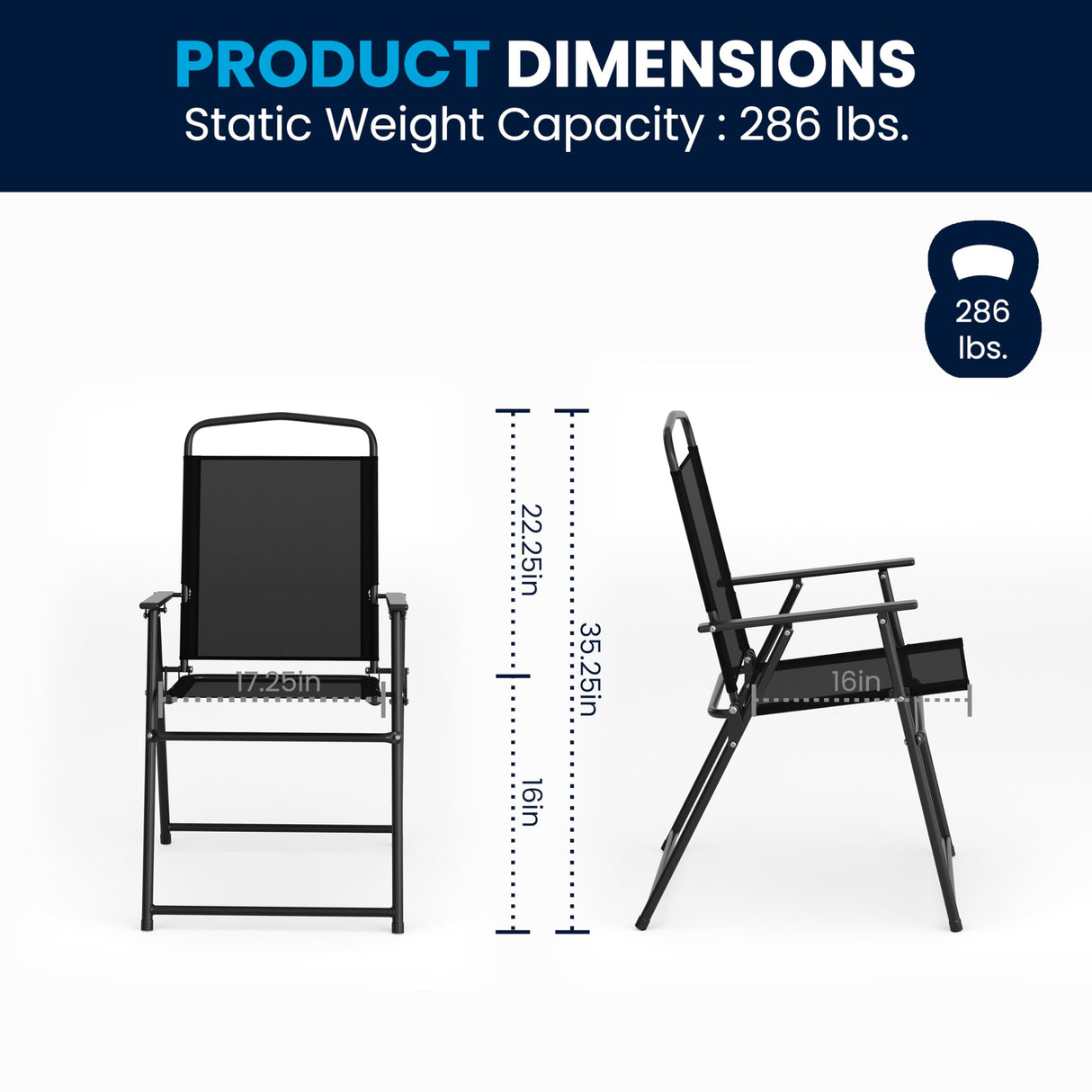 Flash Furniture Nantucket 6 Piece Patio Garden Table Set - Umbrella Table - Set of 4 Black Folding Chairs Flash Furniture