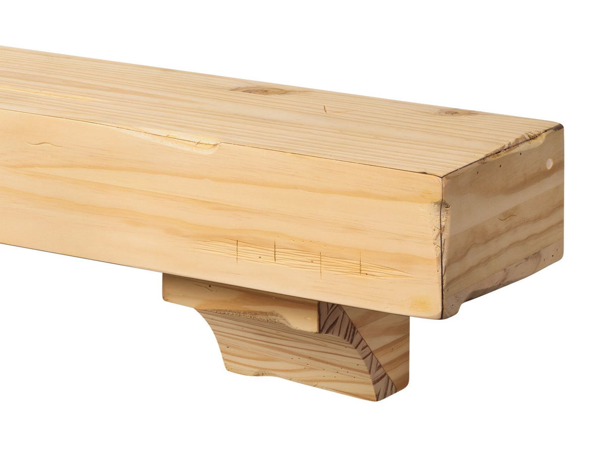 Pearl Mantels 412-48 Shenandoah Pine 48-Inch Fireplace Mantel Shelf, Unfinished Pearl Mantels
