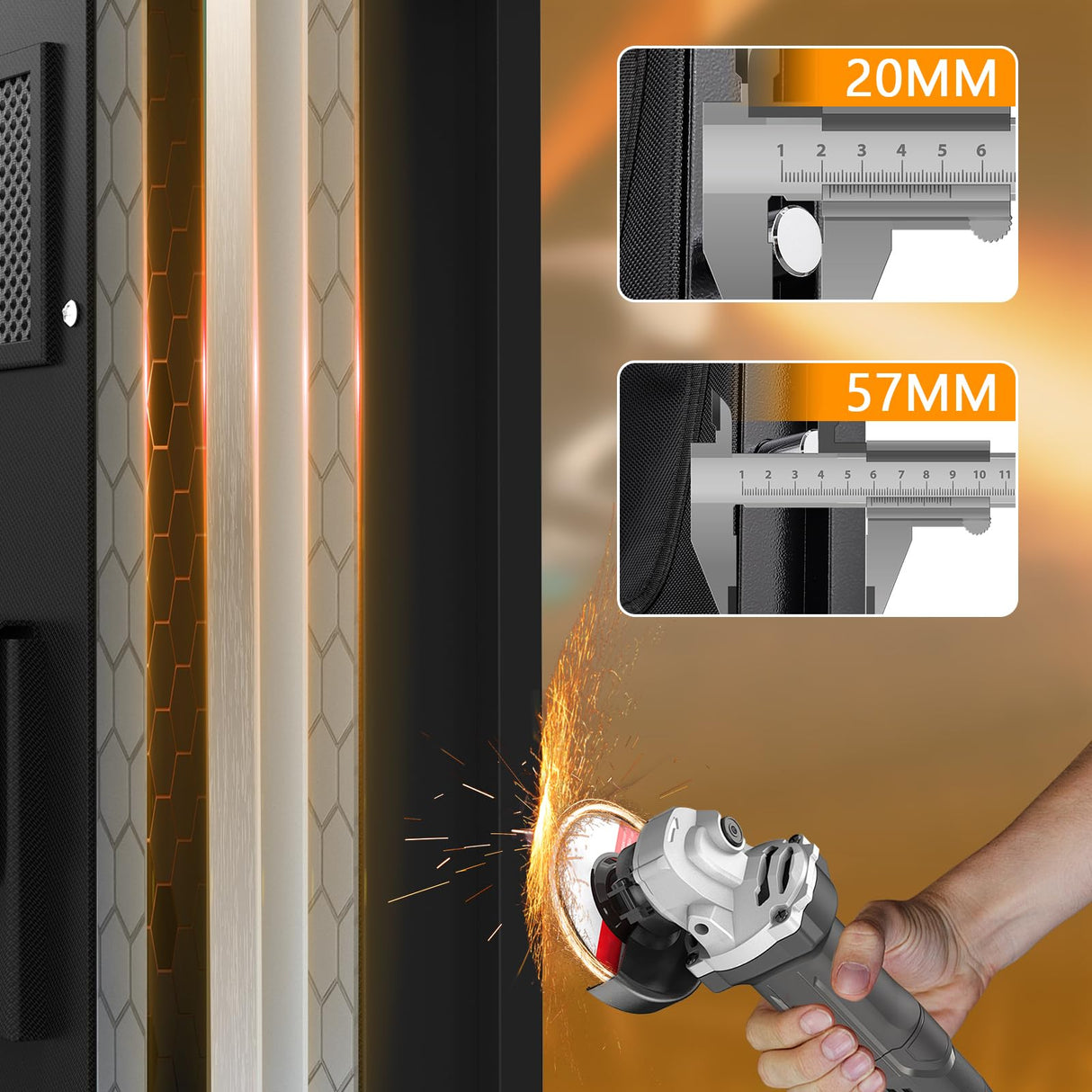 ANXINWEI 10-12 Gun Safe, Large Gun Safe for Rifles and Pistols, Quick Access Rifle Safe for Home, Dual Alarm Gun Cabinets for Rifles and Shotguns, Long Shotgun Safe with Mute Mode ANXINWEI