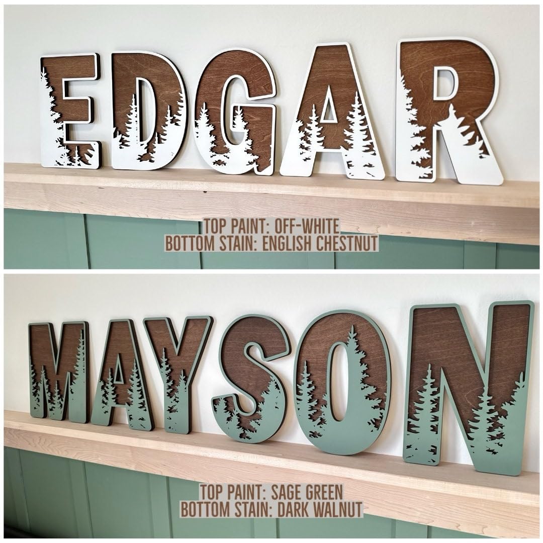 Personalized Wooden Name Sign for nursery, Wall letters Customized Name Sign Baby Room Decor, Baby Nursery Name Sign Wood Signs Personalized Baby Name Sign, Personalized Name Sign Wooden Baby Sign MONTOJOY