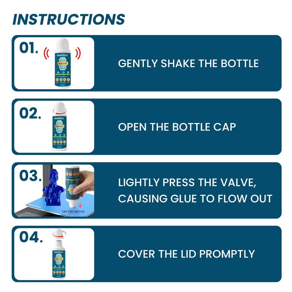 3D Printer Adhesive Glue,Reduces Warping for ABS, ASA, PLA,TPU, and PETG Filament on Heated Build Plates,150 ml,5.07 fl.oz GIANTARM