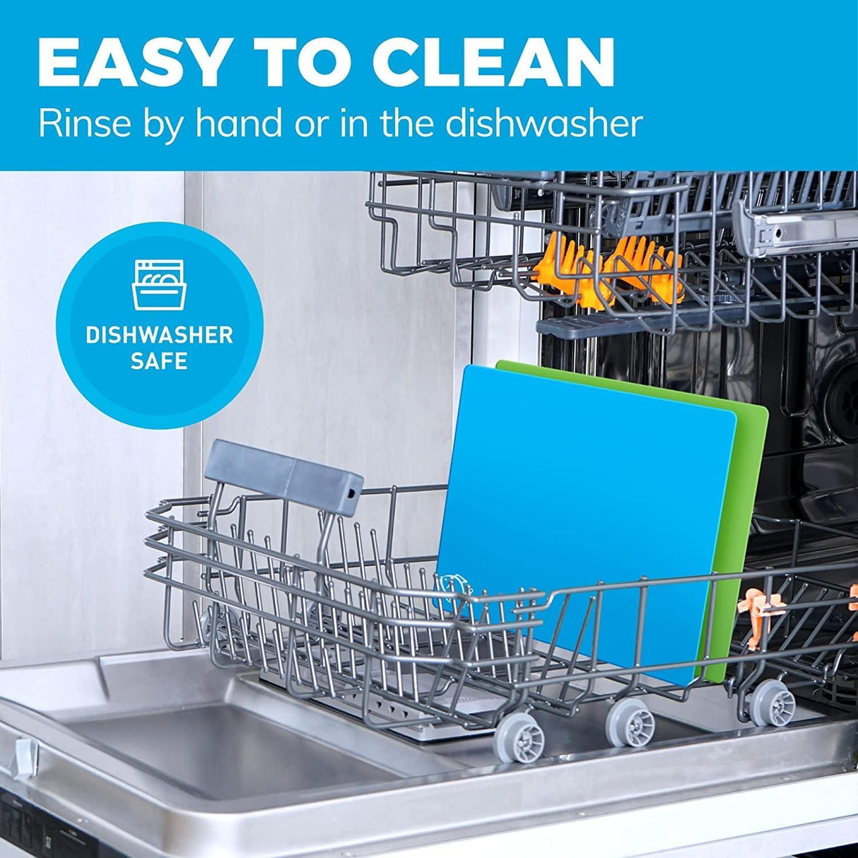 Bamboo Wood Cutting Board Set, Bamboo with 6 Color Coded Flexible Plastic Chopping Mats with Food Icons, Wooden Cutting Boards For Kitchen, Wooden Chopping Board Set Non Toxic Dishwasher Safe Cooler Kitchen