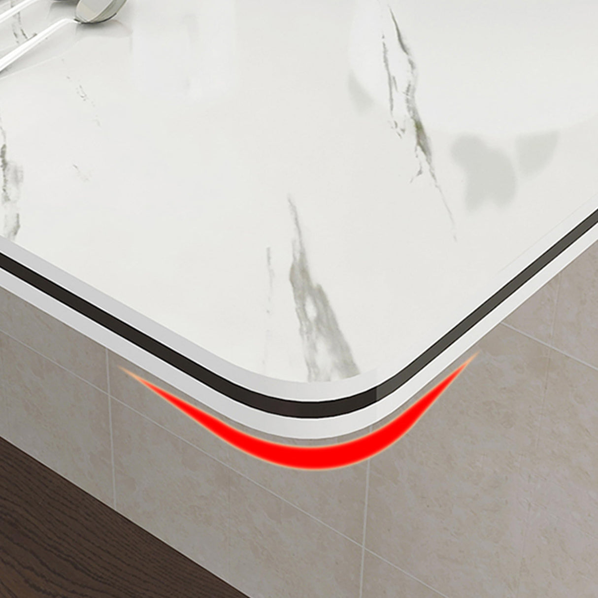 SKVSKV Fold Down Table, Floating Wall Desk for Small Spaces, Wall Mounted Folding Table,Functional Hanging Desk for Laundry Room Home Office Study Work Bench, Kitchen Dining (White 31.5"×15.7") SKVSKV