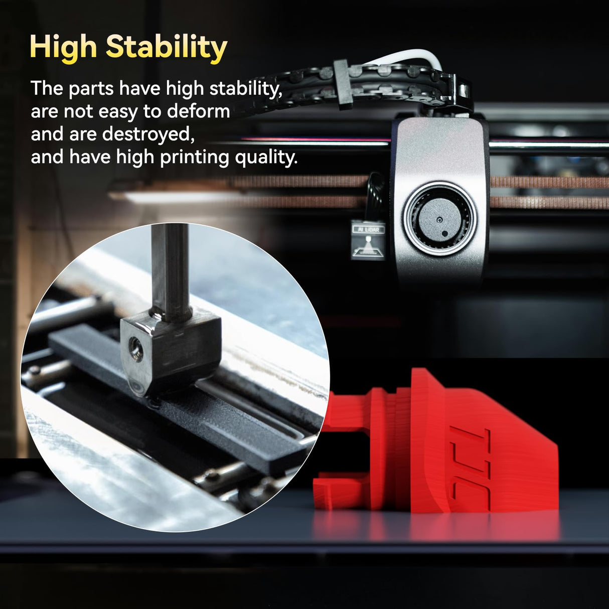 JUSTMAKER ABS Matte 3D Printer Filament, Upgraded Strength Heat Resistant Filament, Matte Surface with Cardboard Spool, Dimensional Accuracy +/-0.03mm, 1.75mm, 1 kg (2.2 lbs), Black JUSTMAKER