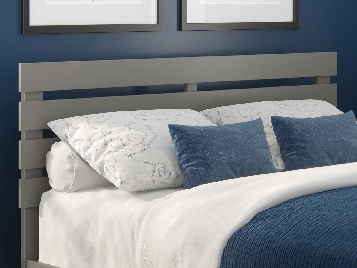 AFI, Oxford Headboard, Queen with Attachable USB Charger, Gray AFI