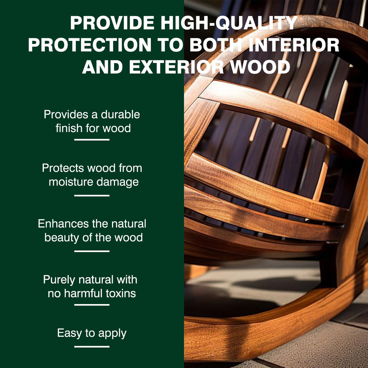 Danish Oil for Wood - Pure Polymerized Linseed Oil Wood Finish & Sealer - Ideal for Furniture, Butcher Blocks, Salad Bowls, & More - Restore & Protect, Fast Curing LIIZOUSUDA