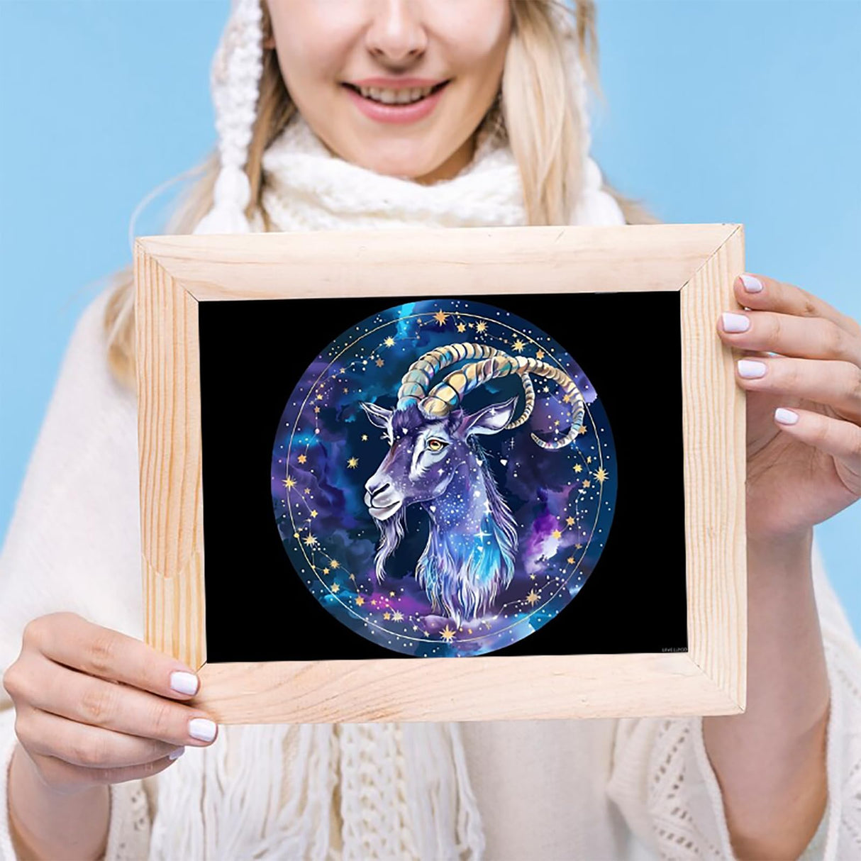 Zodiac Capricorn Sign Funny DIY Diamond Painting Kits Art Kit Full Drill Wall Arts Picture Decor 12x16 inch UPABLUNSO